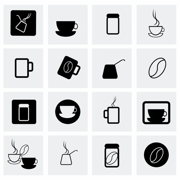 Vektor Kaffee Icon Set — Stockvektor