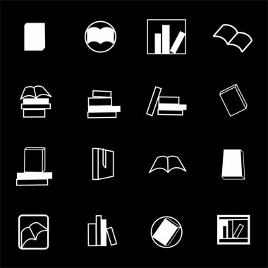 Vektör kitaplar Icon set