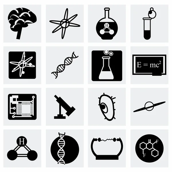 Vector Science pictogrammenset — Stockvector