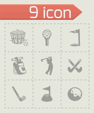 vektör golf Icon set