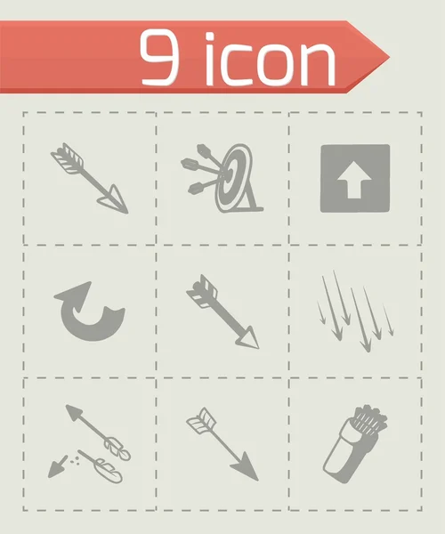 Vector arrows icon set — Stock Vector