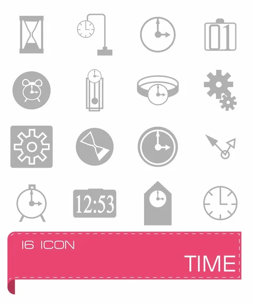 Conjunto de iconos de tiempo vectorial — Vector de stock