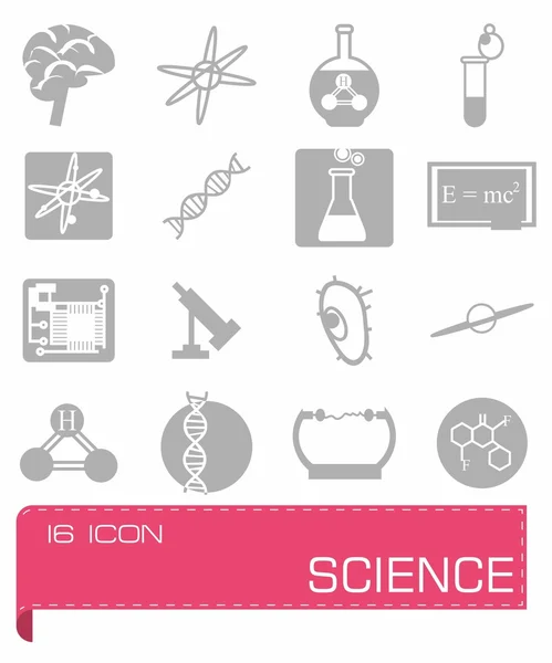 Conjunto de iconos de Vector Science — Archivo Imágenes Vectoriales