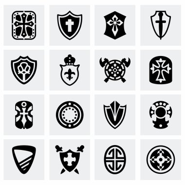 vektör kalkan Icon set