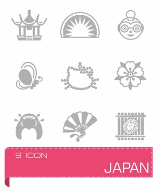 Vektör Japonya Icon set