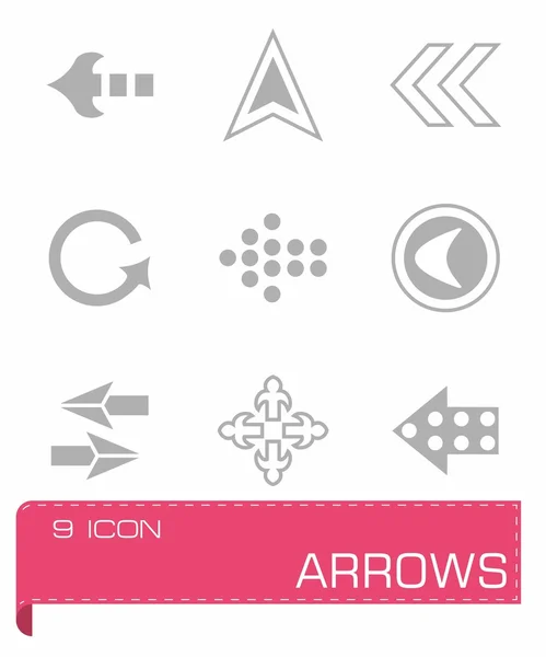 Vector Arrows icon set — Stock Vector