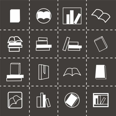 Vektör kitaplar Icon set