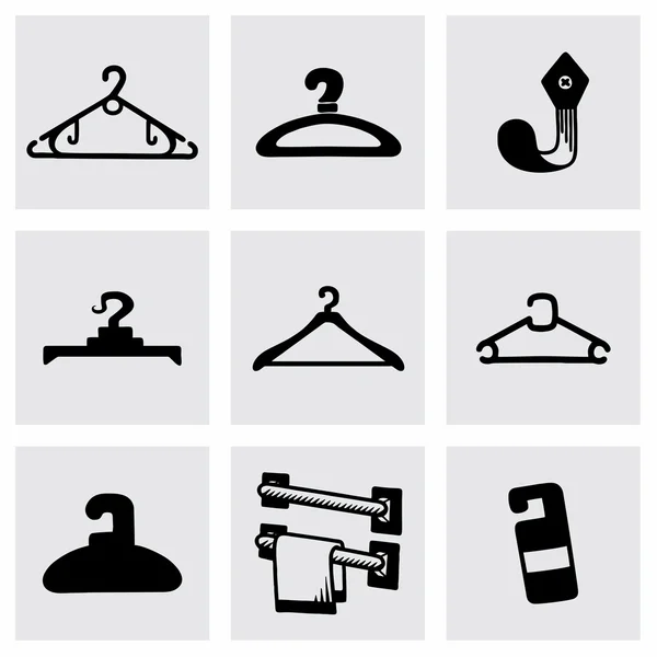 Vector Hanger icon set — Stock Vector