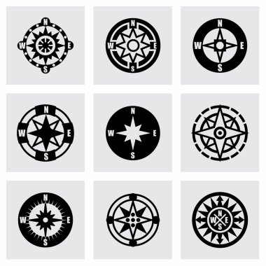 Vektör pusula Icon set