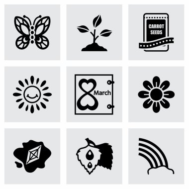 vektör bahar Icon set