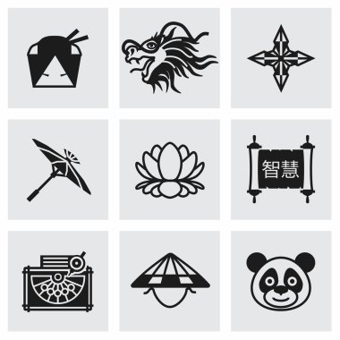 Vektör Çin Icon set