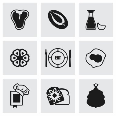 Vektör yiyecek Icon set