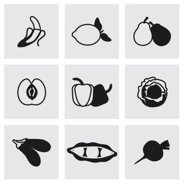 Vektör çiçek Icon set