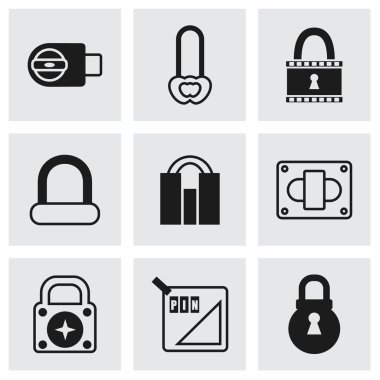 vektör lock Icon set