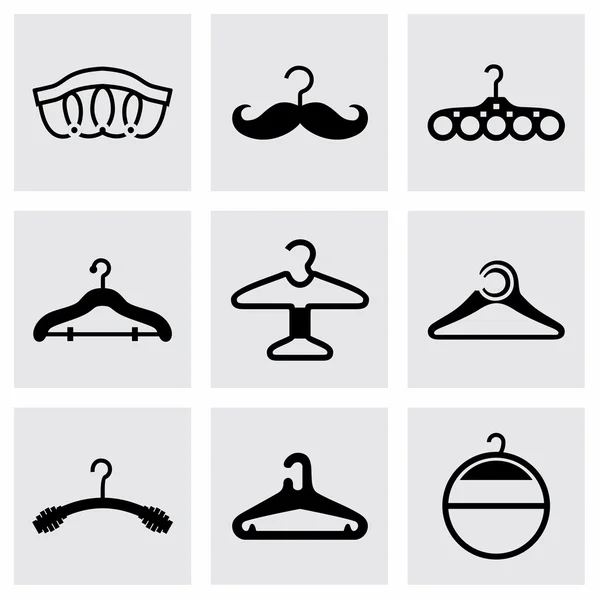 Vector Hanger icon set — Stock Vector