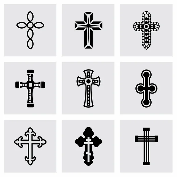 Векторні хрести набір піктограм — стоковий вектор