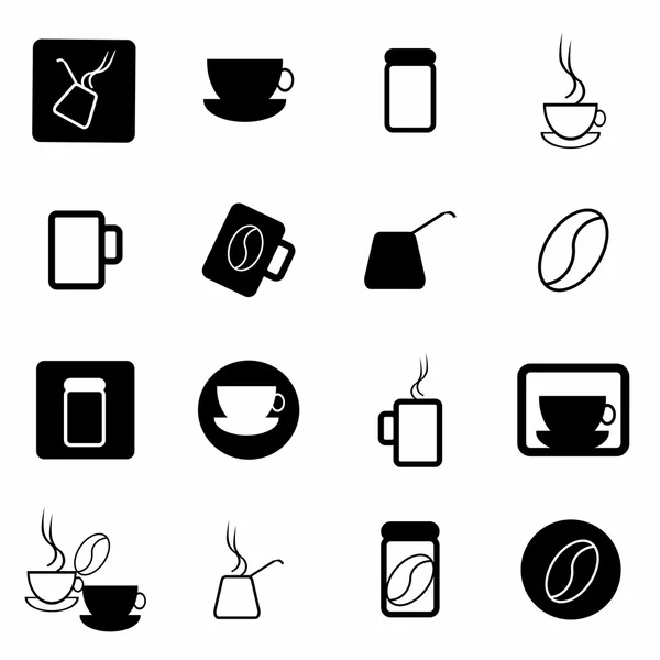 Conjunto de iconos de Vector Coffe — Archivo Imágenes Vectoriales