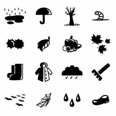 Vektör sonbahar Icon set