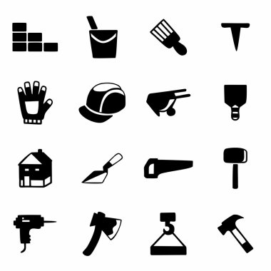 vektör inşaat Icon set