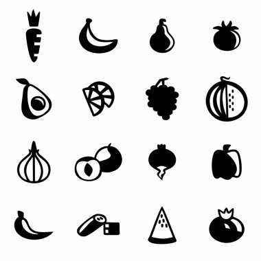 Vektör çiçek Icon set