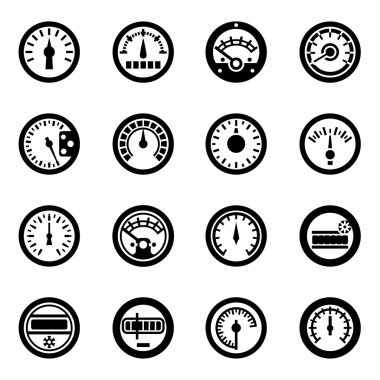 Vektör metre Icon set