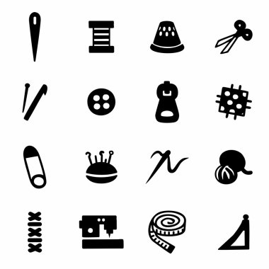 vektör dikiş Icon set