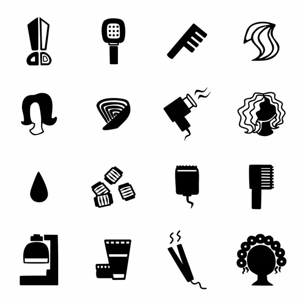 Conjunto de iconos de Vector Barber — Vector de stock