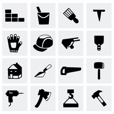 vektör inşaat Icon set