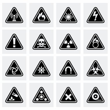 Vektör tehlike Icon set