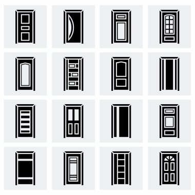 Vektör kapı Icon set