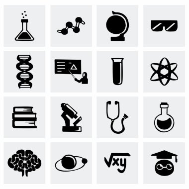 Vektör bilim Icon set