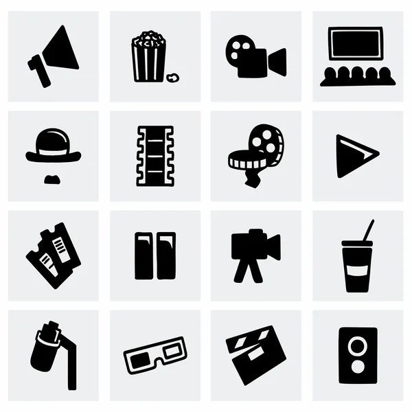 Set de iconos de cine vectorial — Archivo Imágenes Vectoriales