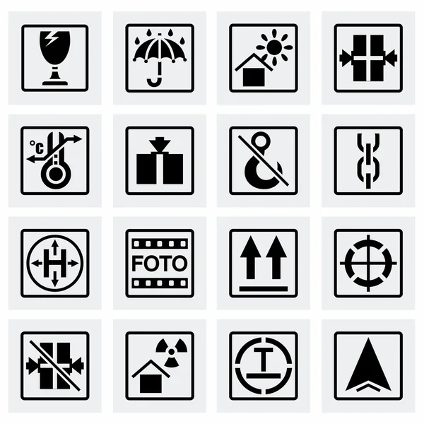 Conjunto de iconos de marcado vectorial de carga — Vector de stock