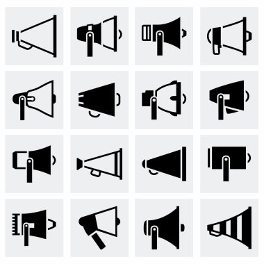 Vektör hoparlör Icon set