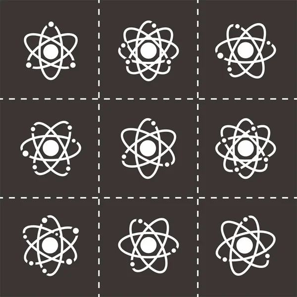 Conjunto de ícones átomos vetoriais —  Vetores de Stock
