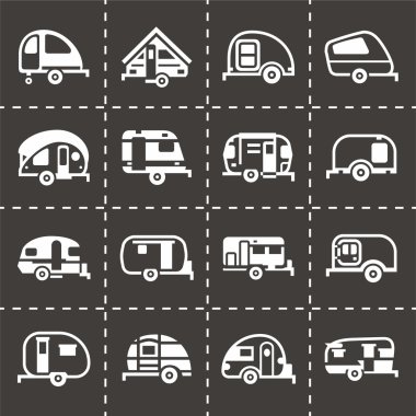 Vektör römork Icon set