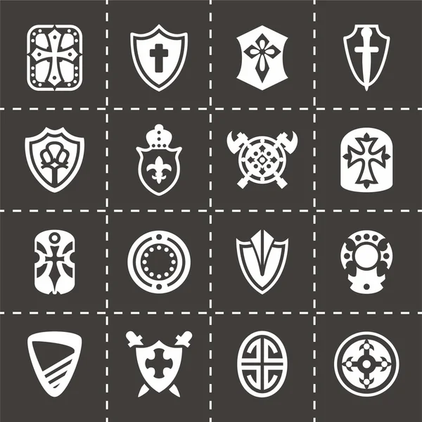 vektör kalkan Icon set