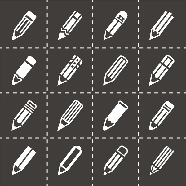 Vector Pencil icon set Stock Vector