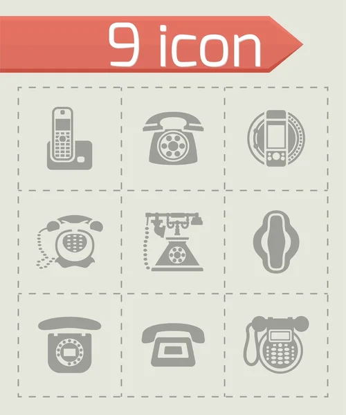 Vektör telefon Icon set — Stok Vektör