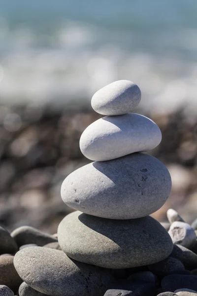 Zen Balancing Pebbles Stone Stack — Stock Photo, Image