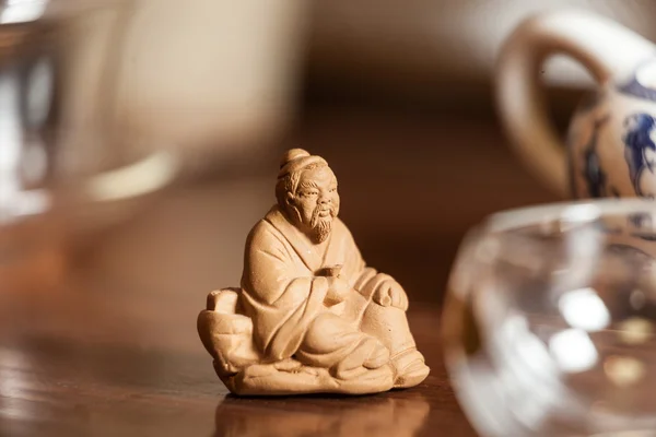 Chinese figure for tea ceremony — Stock Photo, Image