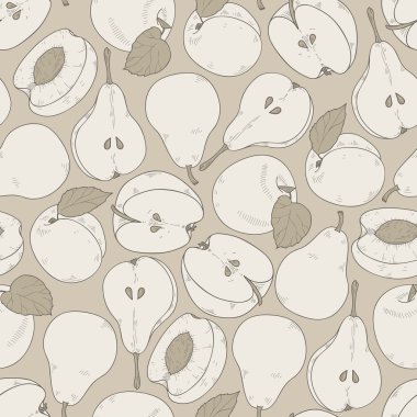 Elma ve pers seamless modeli