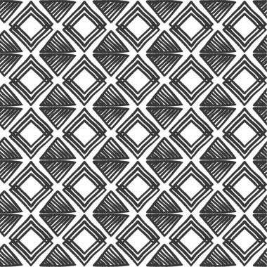 Kumaş ve yazdırma için tasarımlar. Siyah ve beyaz kabile Slav millet Dikişsiz desen vektör. Geometrik Yazdır. Etnik hipster zemin. Elle çizilmiş.