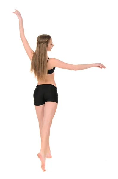 Flicka dansare i rörelse — Stockfoto