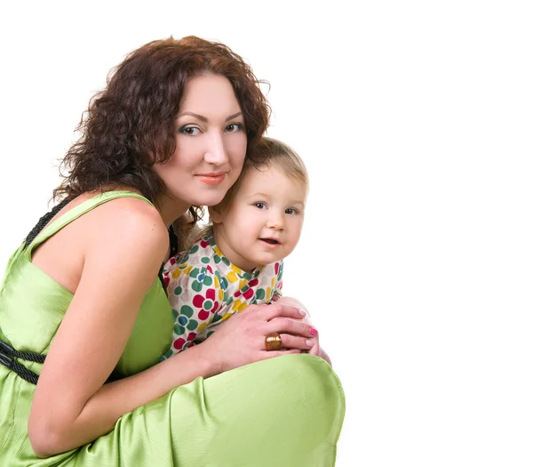 Ung mamma med sin lilla baby — Stockfoto
