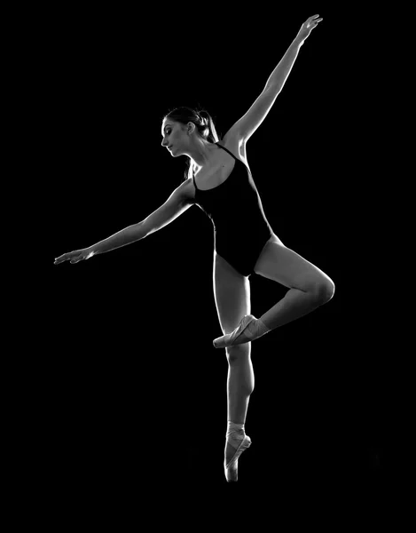 Ballet dancer in jumping — Stock Photo, Image