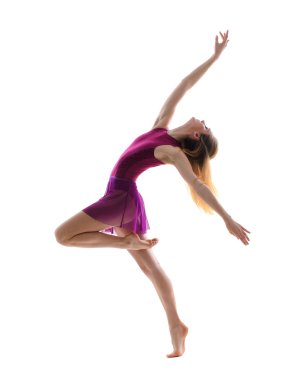 genç çekici esnek kadın dansçı
