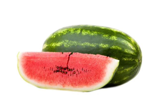 Sweet watermelon isolated on white background cutout — Stock Photo, Image