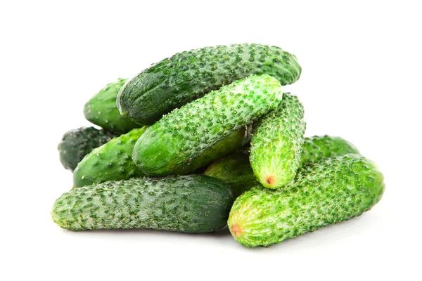 Cucumber isolated over white background. — Stock Photo, Image