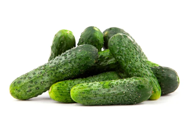 Cucumber isolated over white background. — Stock Photo, Image